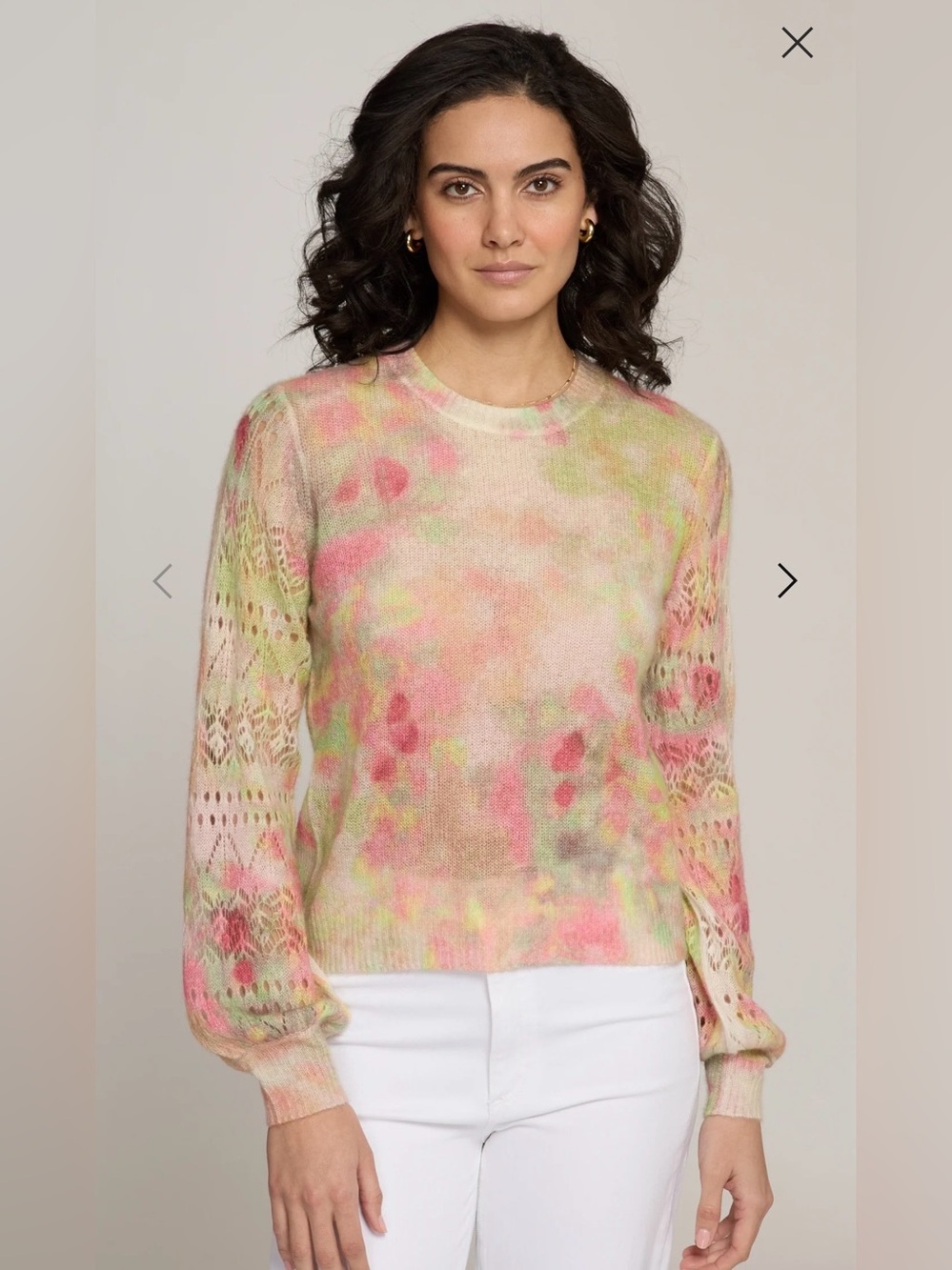 Autumn cashmere pointelle sweater nwt